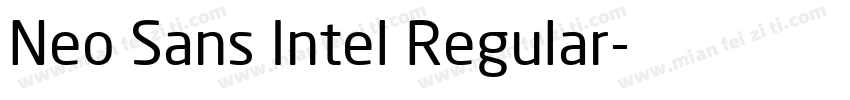 Neo Sans Intel Regular字体转换